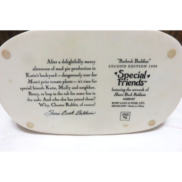 Bathtub Buddies 3D "SPECIAL FRIENDS"  2nd Ed. 1998 Sherri Buck Baldwin 41600107 - Picture 5 of 5